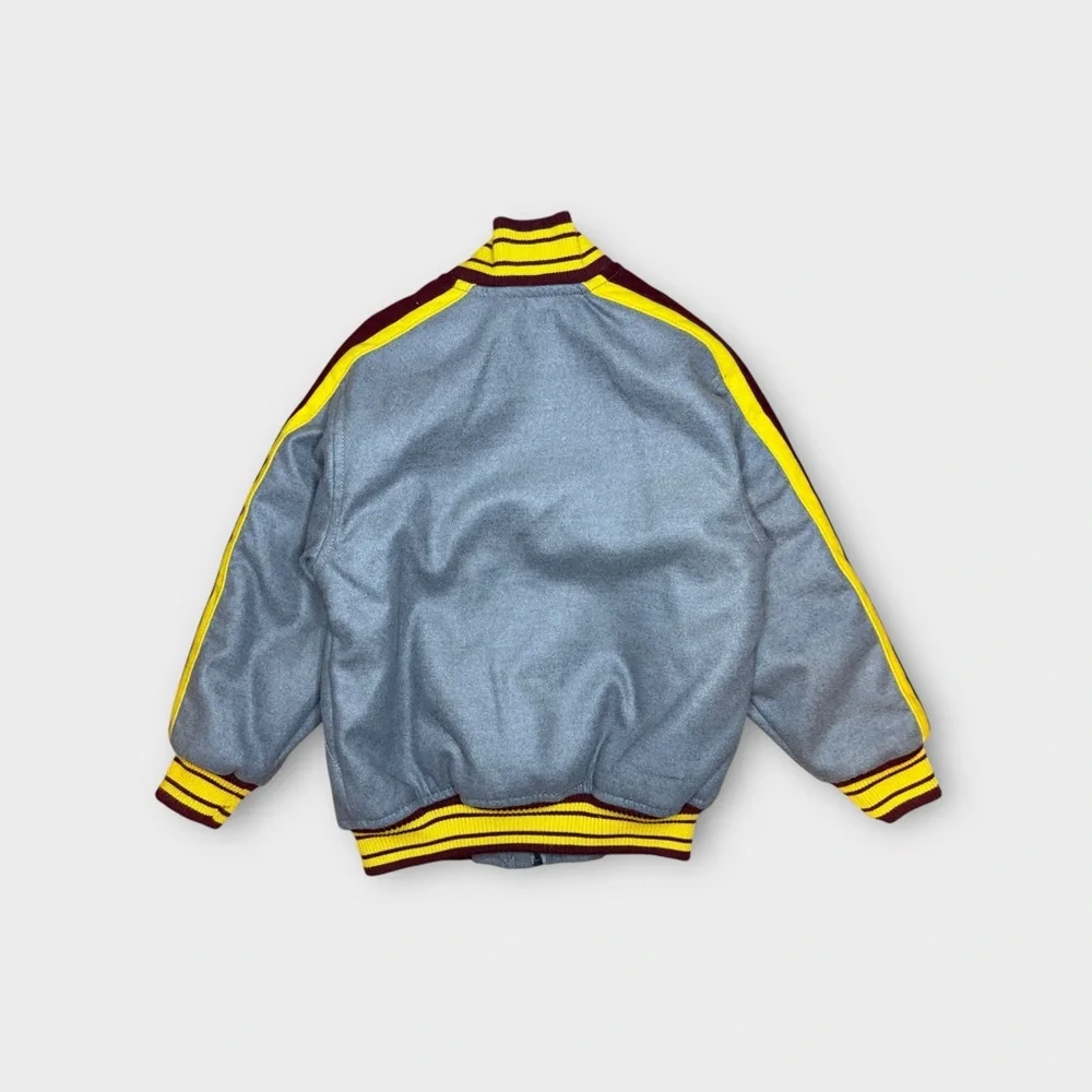 OshKosh B’gosh Y2K Gray & Maroon Varsity Jacket
